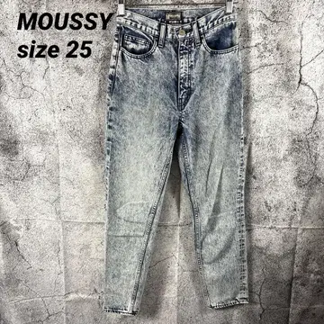 MOUSSY 마우지 케미컬 테이퍼드 데님 25 데님 팬츠