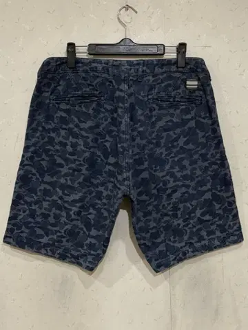 모모타로 청바지 02-026 자카드 하프 숏팬츠 인디고