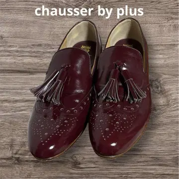 chausser by plus 태슬 가죽 로퍼 버건디