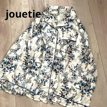 쥬에티 jouetie 와이드 슬리브 파이핑 셔츠 꽃무늬 셔츠 차이나