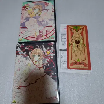 카드캡터 사쿠라 극장판 DVD 2장 세트 HOPE 카드 스티커 포함