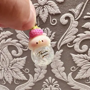 곰돌이 딸기 비눗방울 유리 돔