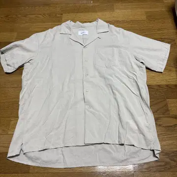 WEWILL 오픈 카라 셔츠 베이지 2