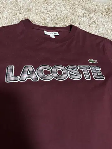 LACOSTE 라코스테 T셔츠 와인 레드