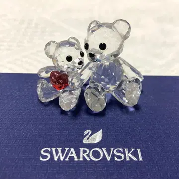 Swarovski 크리스탈 테디베어 2개 세트