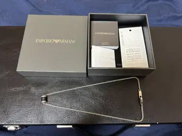 EMPORIO ARMANI 실버 목걸이