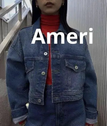 Ameri CROPPED DENIM JACKET
