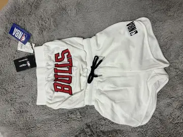 NBA BULLS 화이트 숏팬츠