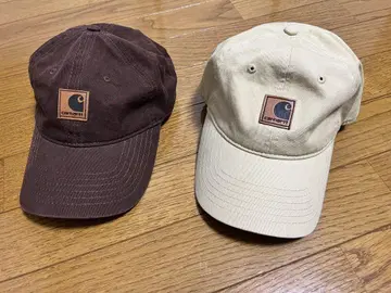 Carhartt 칼하트 베이지 브라운 캡 세트
