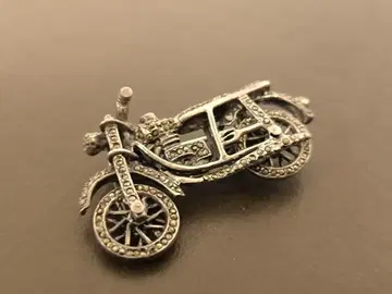 Motorbike 빈티지 바이크 모티브 실버 브로치