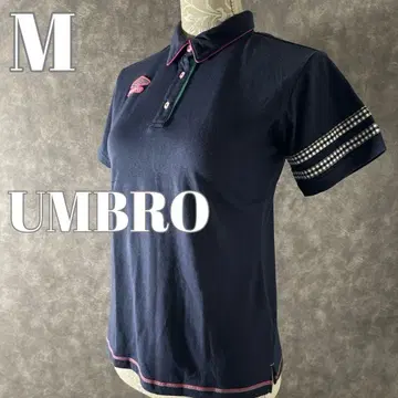 UMBRO 엄브로 와펜 로고 반팔 피케 셔츠 M 네이비 골프