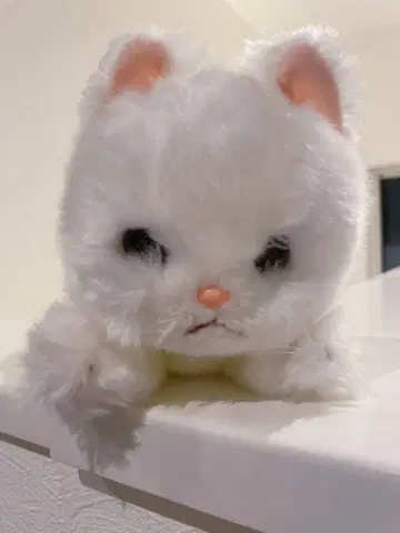 쇼와 레트로 하얀 고양이 봉제 인형