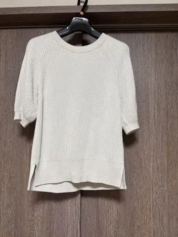 Drawer 드로어 니트 코튼 반팔