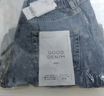 글로벌 워크 good 데님 배기 팬츠 배기진 m