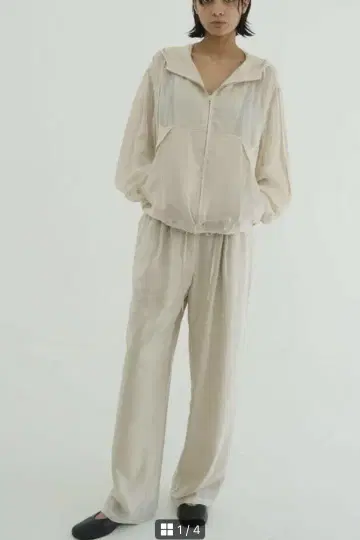 CLANE SHEER AIRY PANTS 아이보리 사이즈 2