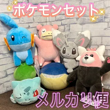 포켓몬 봉제 인형 이상해씨, 키테루구마, 야돈, 치라미 6종 세트