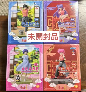 [미개봉품] 란마 1/2 Luminasta 피규어 4체 세트 SEGA