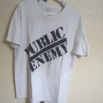 PUBLIC ENEMY 티셔츠 레어 화이트 L 사이즈