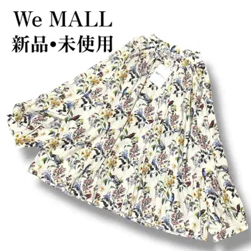 새상품 We MALL 꽃무늬 버드 튜닉 블라우스 빅