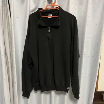 RUSSELL ATHLETIC 블랙 하프 지퍼 XXL