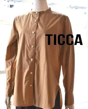 TICCA 띠까 비브 요크 셔츠 브라운 사이즈 1