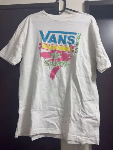 VANS 그래픽 프린트 티셔츠 M 화이트