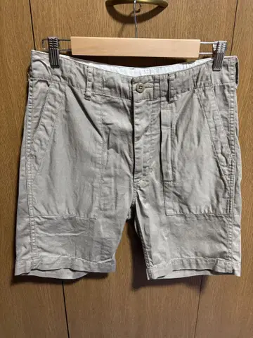 ENGINEERED GARMENTS 베이지 퍼티그 숏팬츠 XS