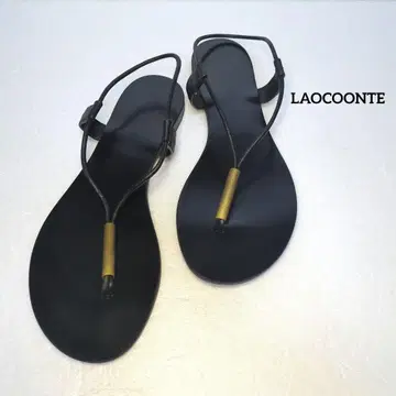 [ LAOCOONTE / 라오콘테 ] FRAMeWORK 플립플랍 블랙