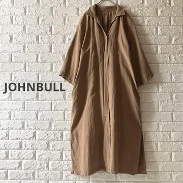 JOHNBULL 셔츠 롱 원피스 린넨 혼방 F 내추럴