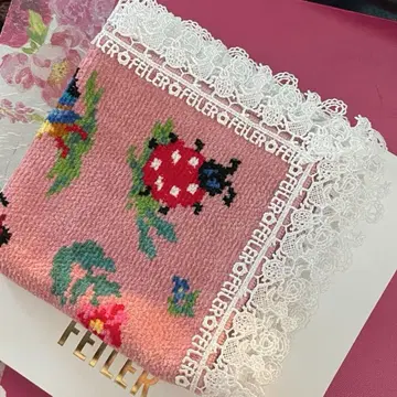 미사용 새상품 근자와 레이스 페일러 손수건 하이디 콜라보