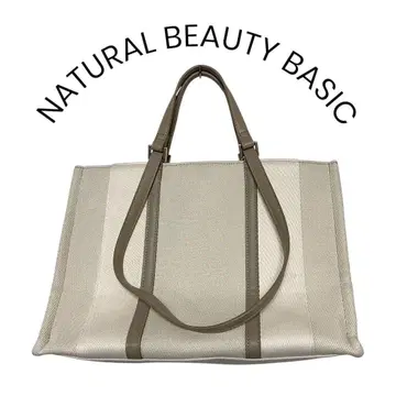 NATURAL BEAUTY BASIC 2Way 핸들 스퀘어 토트백