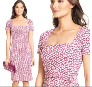 DVF DIANE 다이앤 플로럴 셔링 원피스 2 D246