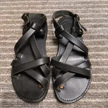 duckfeet 가죽 샌들 36 블랙