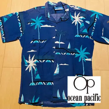 ocean pacific 70년대 서프 셔츠 알로하 셔츠 빈티지