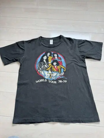 Queen 밴드 티셔츠 WORLD TOUR 78-79 밴T