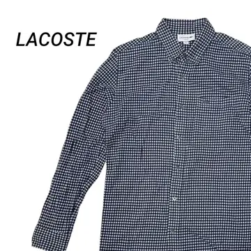LACOSTE 라코스테 깅엄 체크 긴팔 셔츠 M 남성용