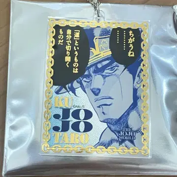 죠타로 와이어 키링 죠죠월드 THE JOJO WORLD