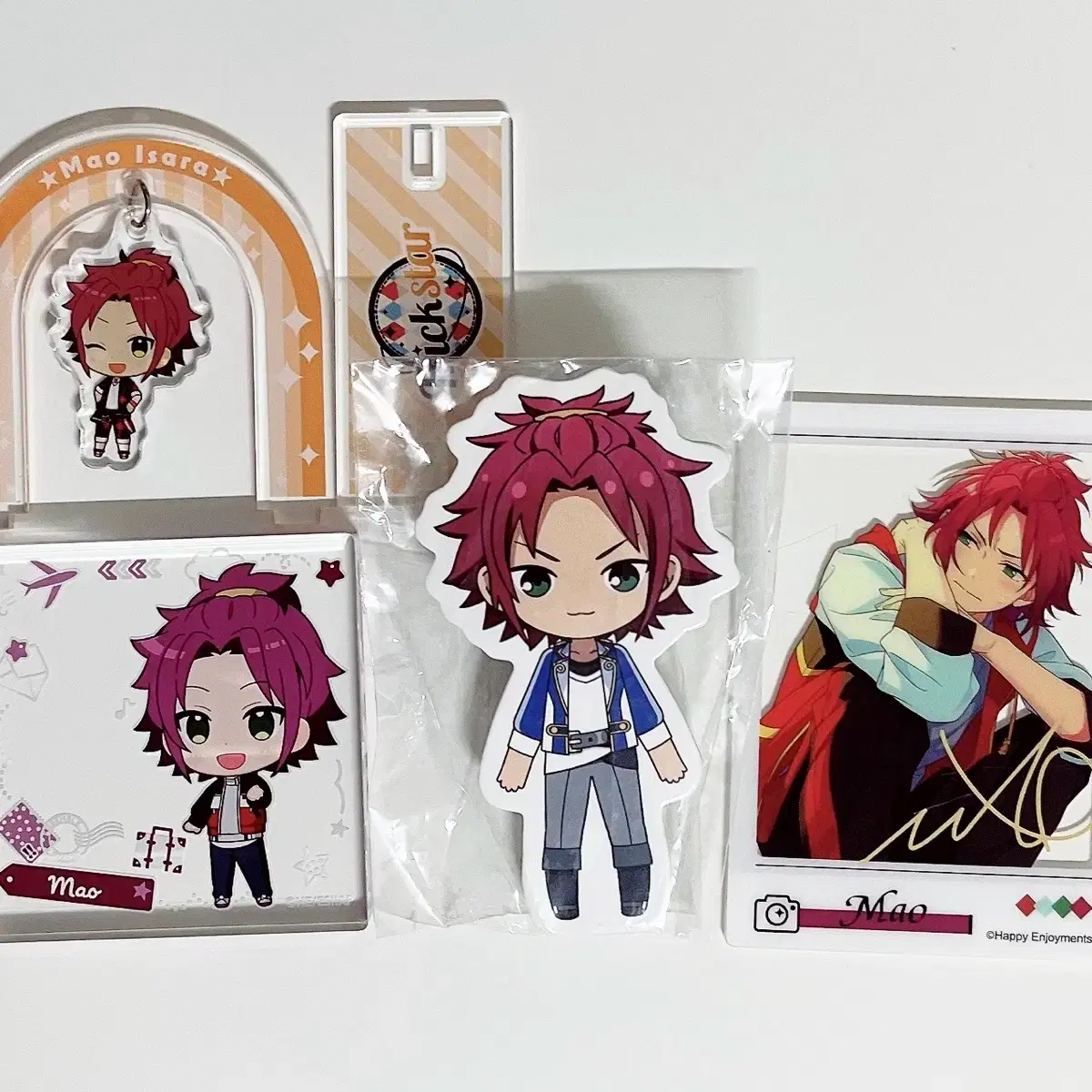 Ensemble Stars! Mao Yura Yura Meeting Acrylic SD Clip, Road to Show Block, Vanner Badge - Bulk