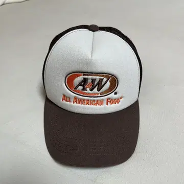 [새상품 미사용] 정품 A&W 캡 브라운 모자 메쉬 오키나와