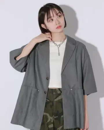 PAGEBOY Anui 클리어 피케 썸머 자켓