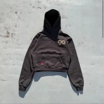 9090 girl 후드티 Black Yellow Leopard L 사이즈