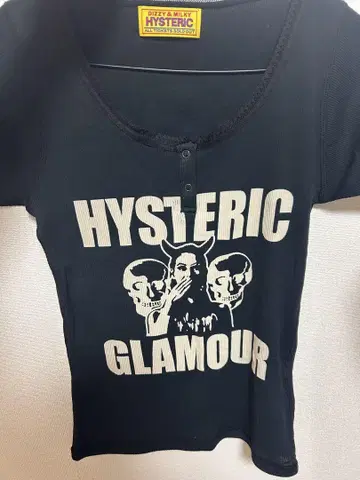 HYSTERIC GLAMOUR 블랙 T셔츠
