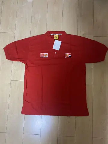 Ferrari 빨간색 피케 셔츠 미사용 새상품