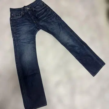 G-STAR RAW 3301 다크 블루 스트레이트 레그 데님