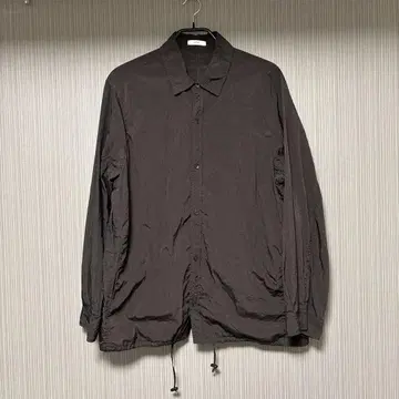 24AW ATON NYLON SHIRTJACKET MD.BROWN