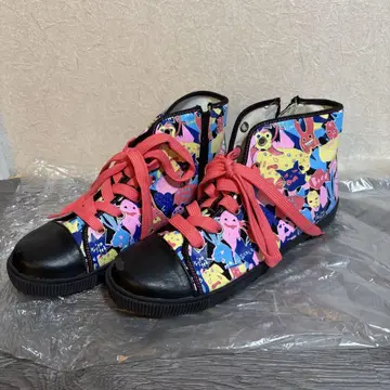 스칼라 화려한 컬러풀 하이컷 스니커즈 L 24.0-24.5cm