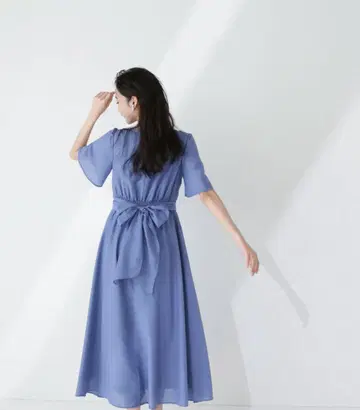 카슈쿨 백리본 원피스 블루 S