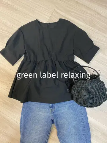 green label relaxing 페플럼 풀오버