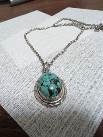 터키석 실버 목걸이 여성용