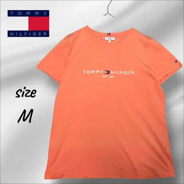 TOMMY HILFIGER 오렌지 반팔 티셔츠 M